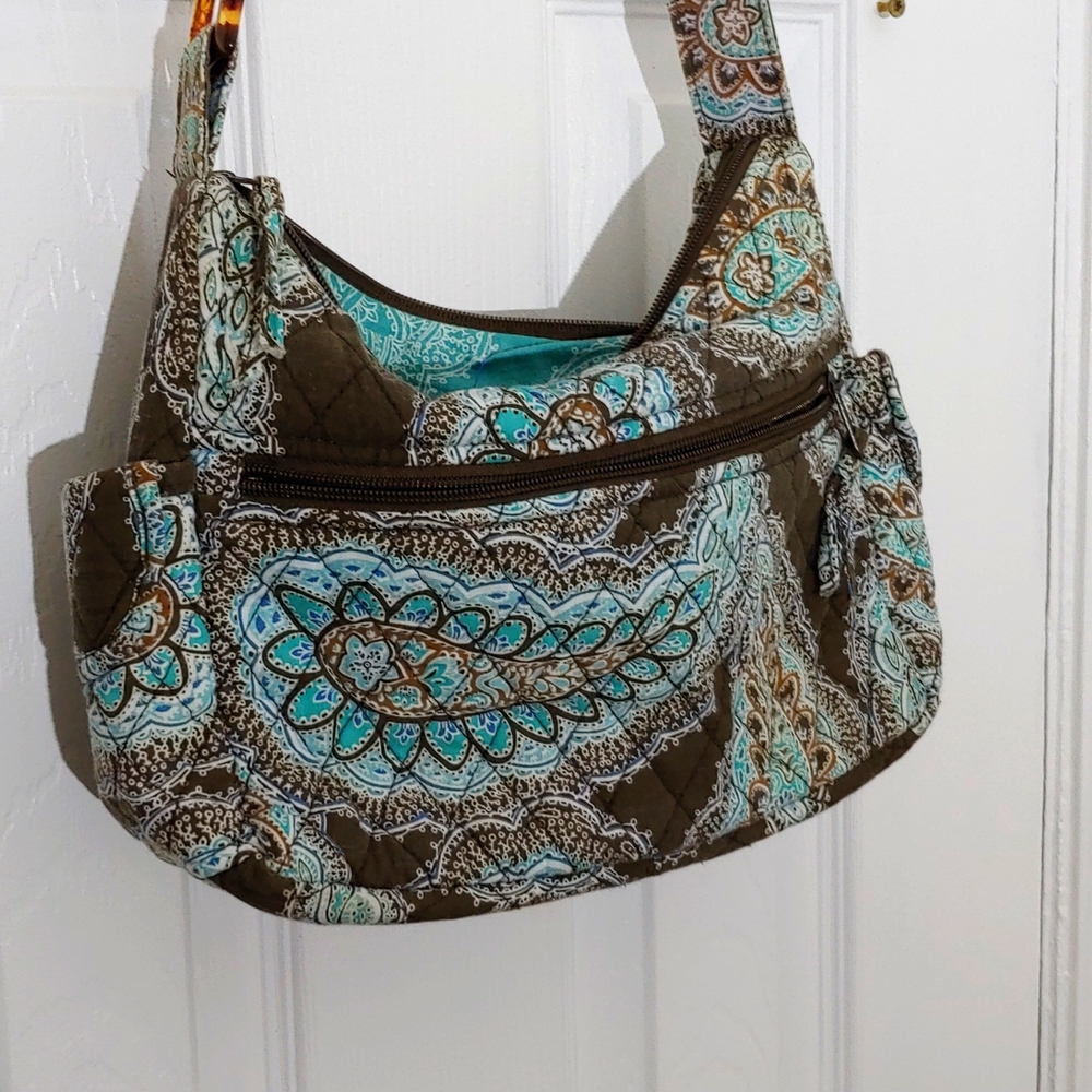 EUC * TANYALEE HANDBAG * ADJUSTABLE STRAP * FLORAL * ZIPPER CLOSURE